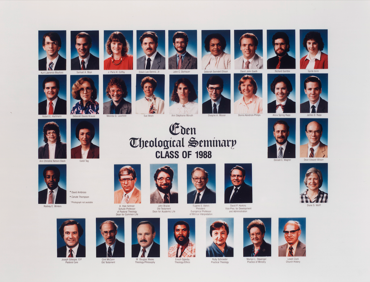 1988 Eden Class Photo